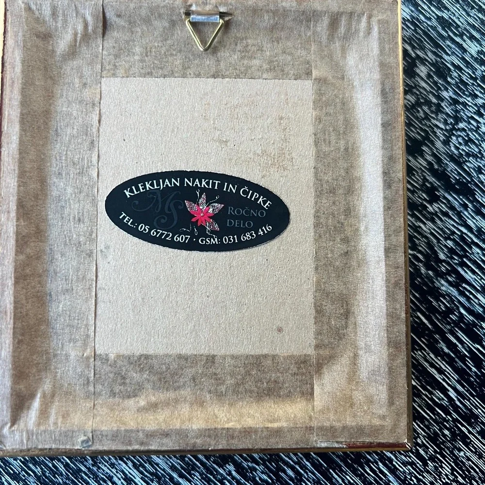 Handmade framed lace anchor - Picture 6 of 6